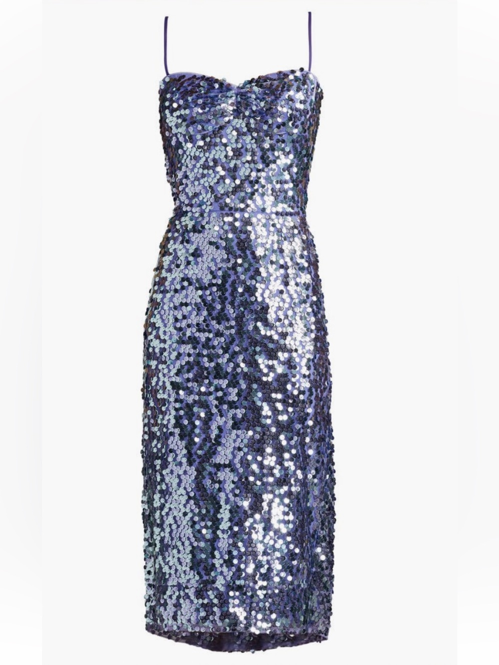 NWT! SHO by Tadashi Shoji Sequin Midi Dress in Violet Party Night Out Vegas